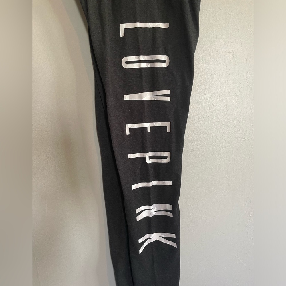 PINK Black cotton Leggings